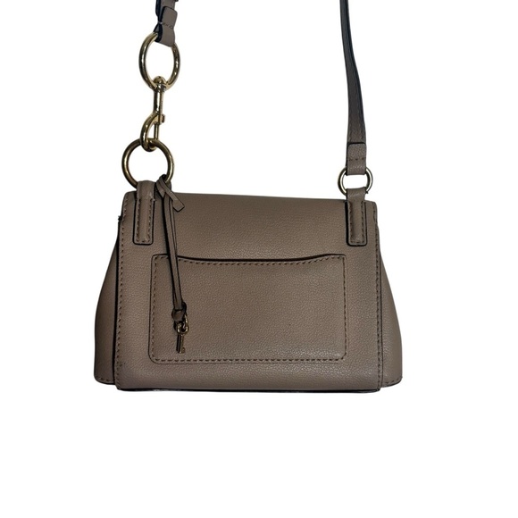 Marc Jacobs Mini Boho Grind Crossbody Purse Pebbled Leather Taupe Designer Bag - Picture 9 of 9